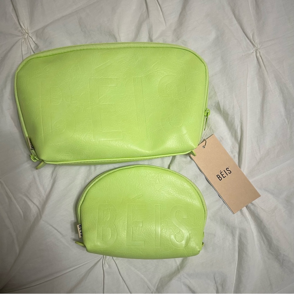 BEIS cosmetic pouch set. NWT